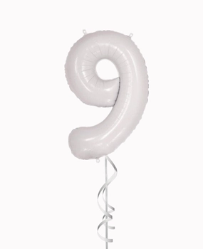 Number Balloon - White