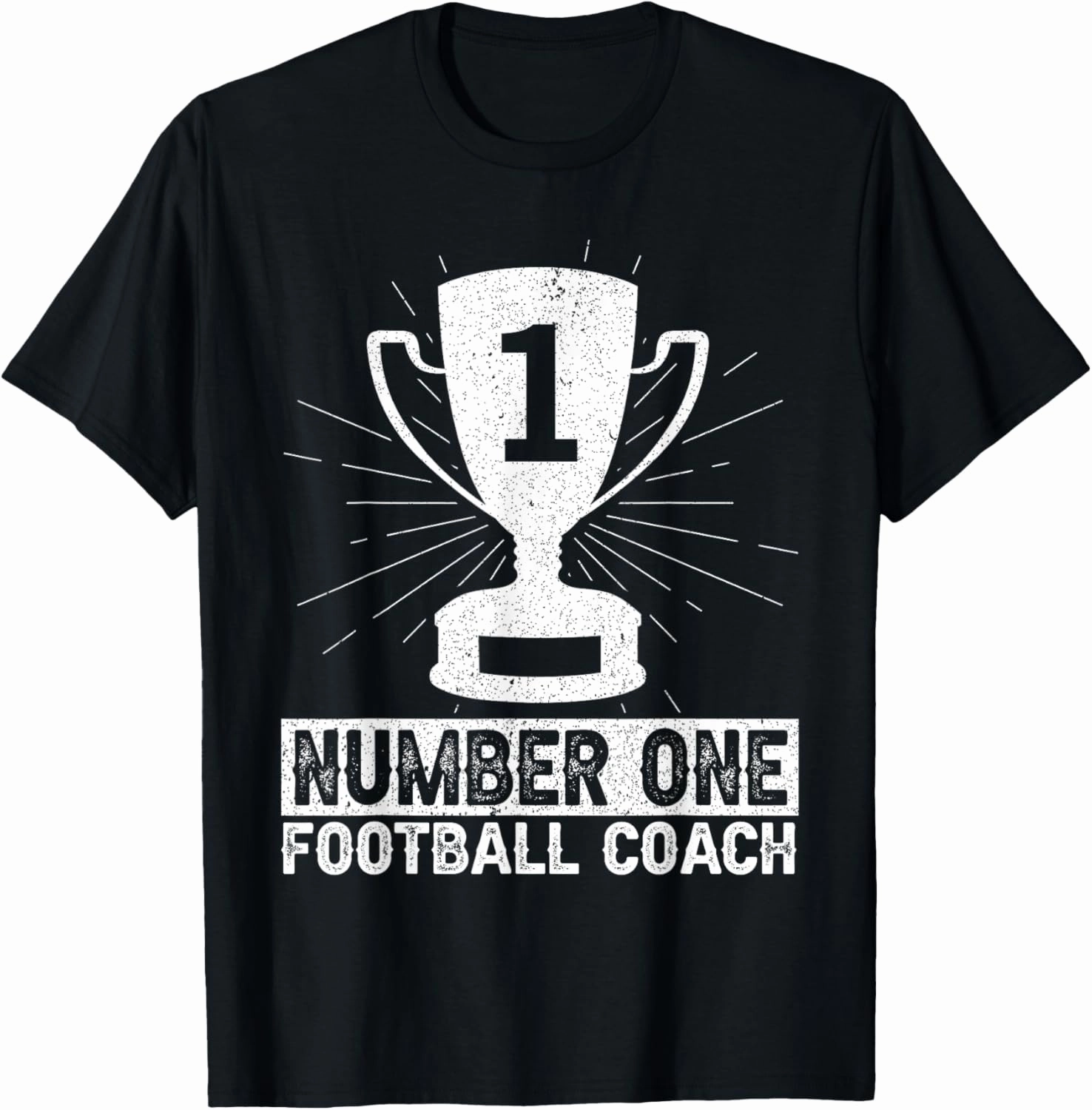 Number One Football Coach Head Trainer Coaching Player T-Shirt