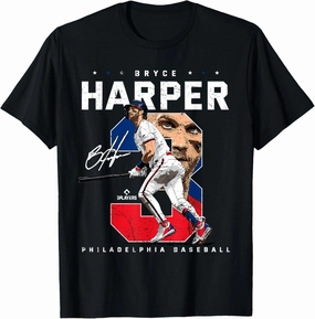 Number Portrait Bryce Harper Philadelphia MLBPA T-Shirt