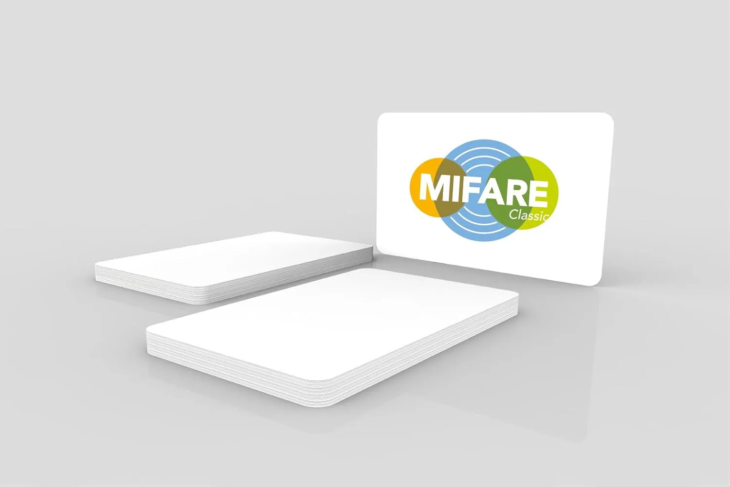 NXP MIFARE Classic 4K EV1 Blank White PVC Cards, ISO14443A, Printable, Gloss Finish (Pack of 50)