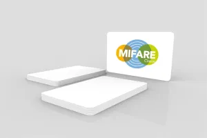 NXP MIFARE Classic 4K EV1 Blank White PVC Cards, ISO14443A, Printable, Gloss Finish (Pack of 50)