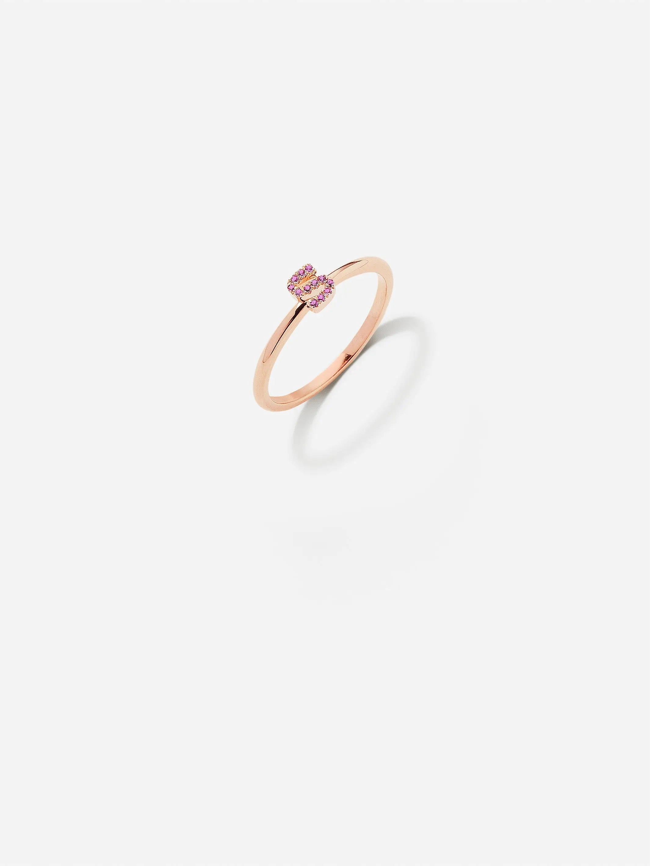 One Stackable Letter Ring