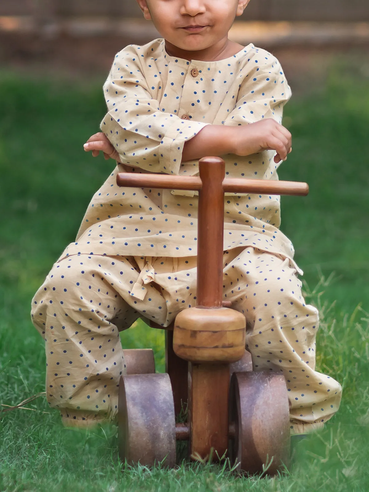 Organic Zoo Bag Check Raidana Kurta With Pants Indigo