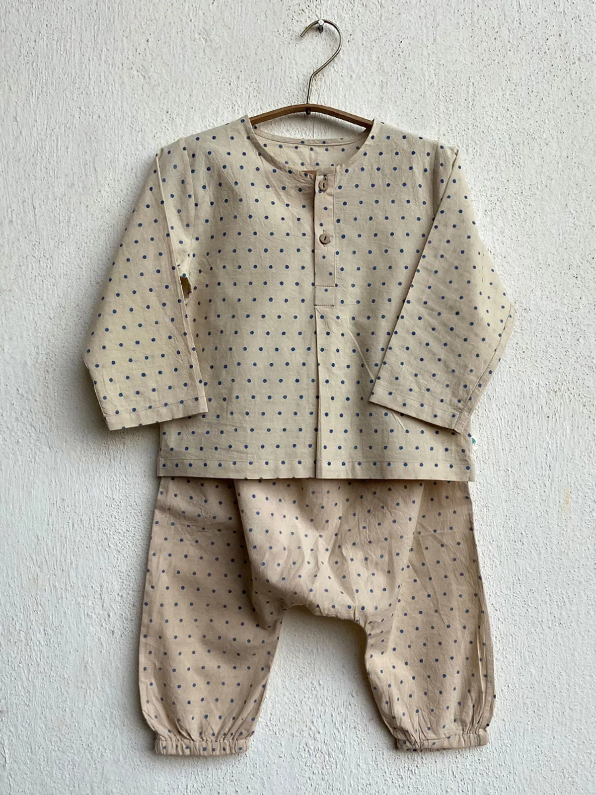 Organic Zoo Bag Check Raidana Kurta With Pants Indigo