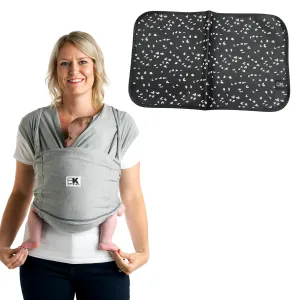 Original Baby K'tan Baby Carrier: #1 Easy Pre-Wrapped, Soft, Slip-On, No Rings, No Buckles | The Best Hands Free Infant Wrap for Newborn to Toddler up to 35lb (See Size Chart)   Changing Pad