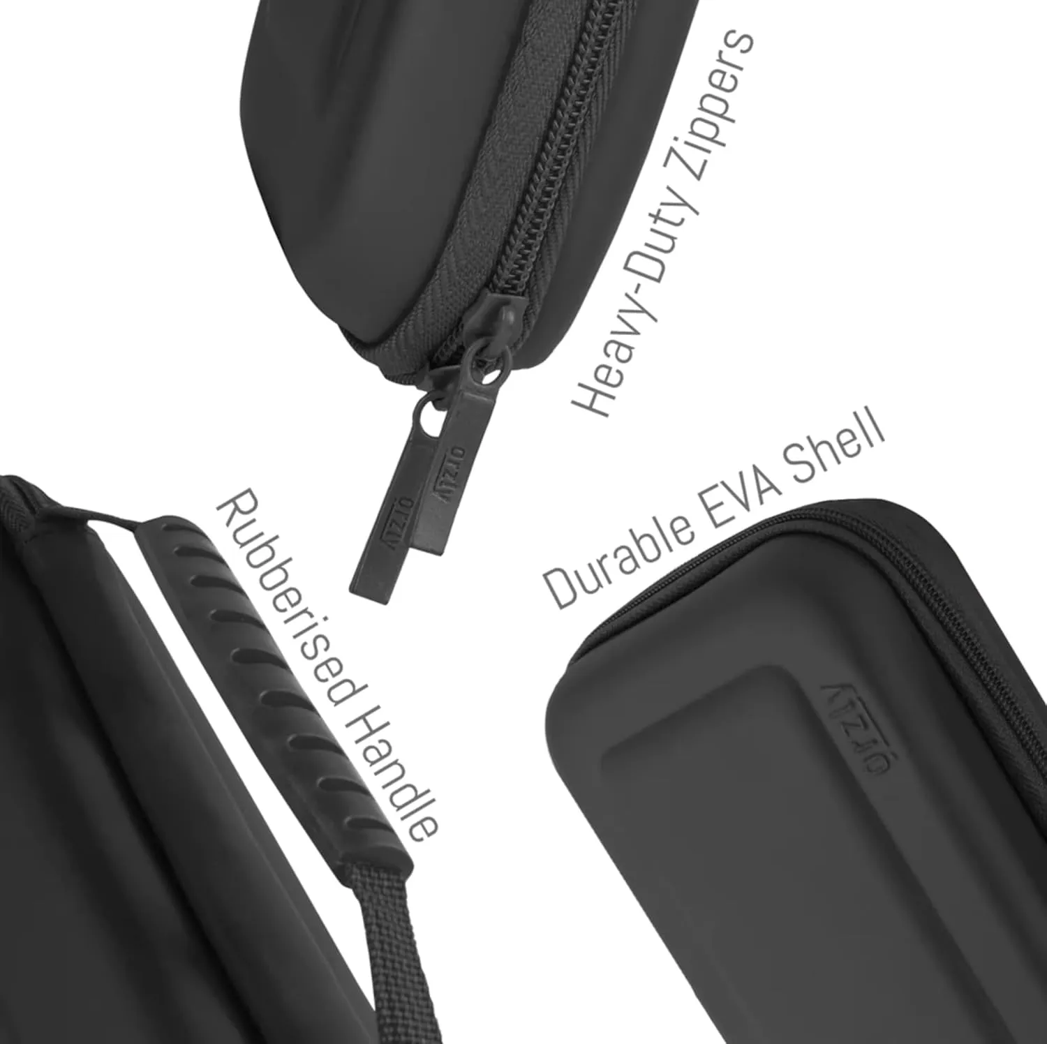 Orzly Carry Case Compatible with Nintendo Switch and New Switch OLED Console -Protective Hard Portable Travel Carry Case Shell Pouch with Pockets for Accessories and Games