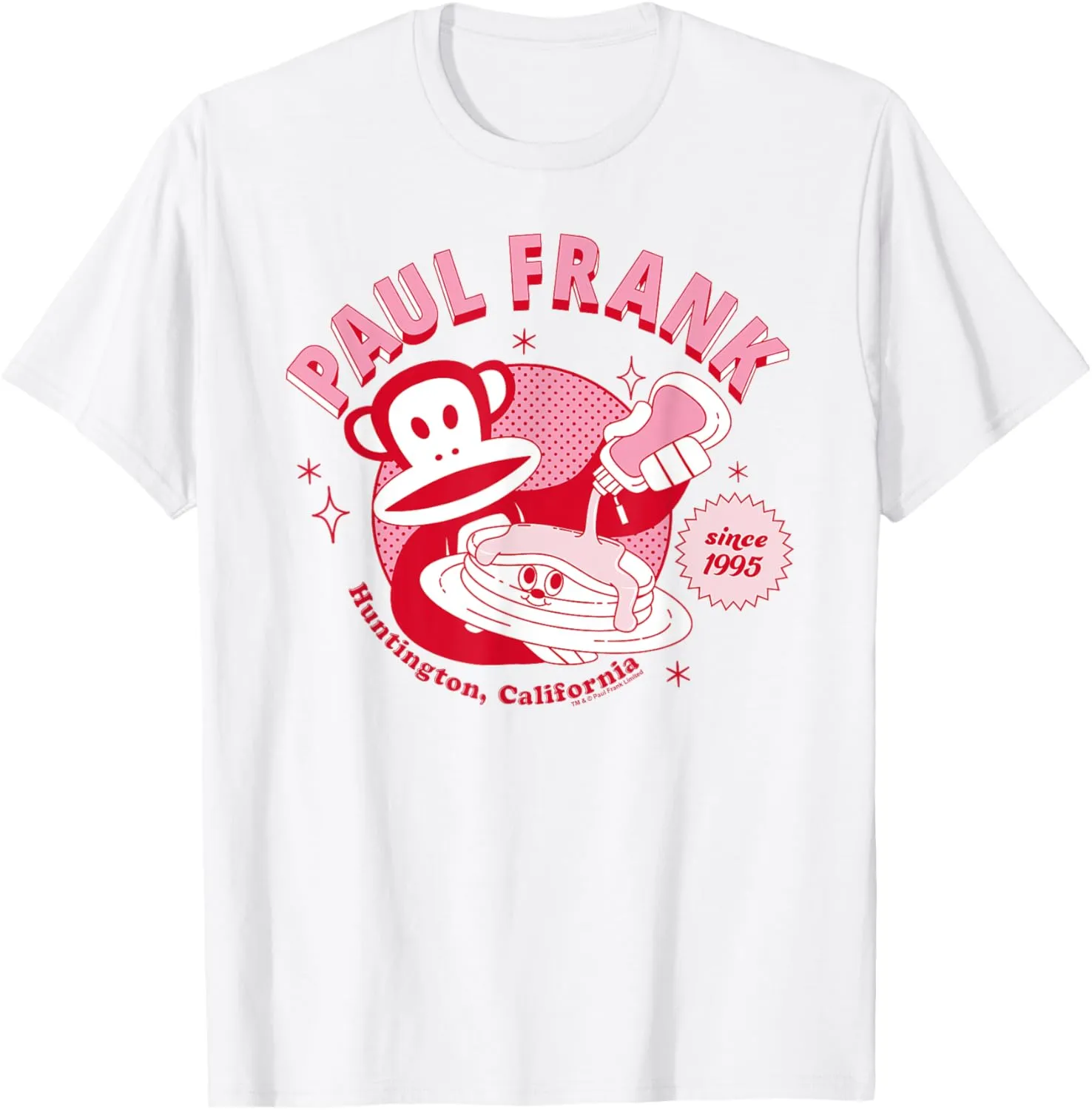 Paul Frank Breakfast Diner Pancakes Julius The Monkey T-Shirt
