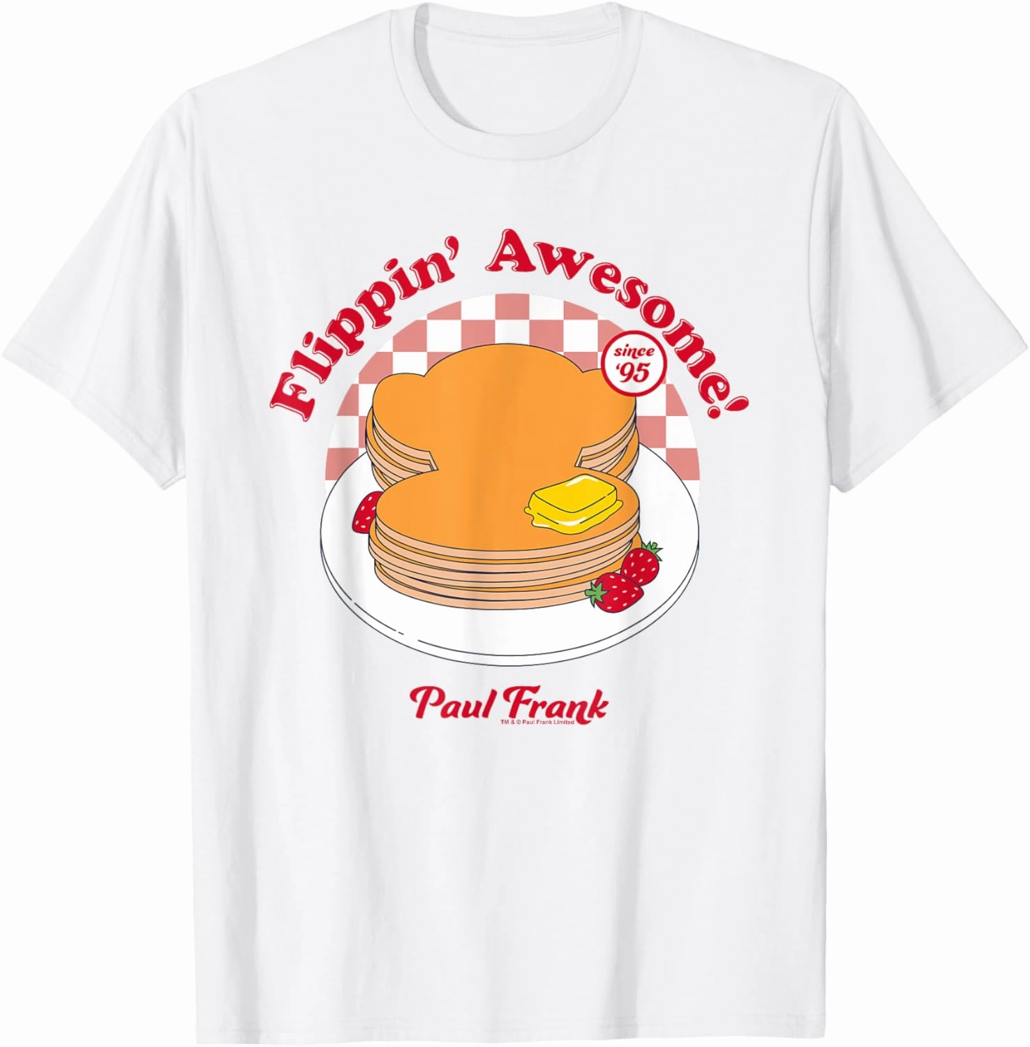 Paul Frank Flippin' Awesome Julius Monkey Breakfast Pancake T-Shirt