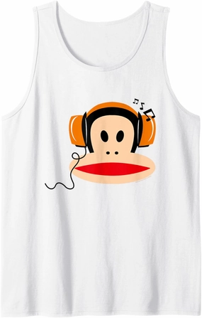 Paul Frank Julius The Monkey Headphones Tank Top