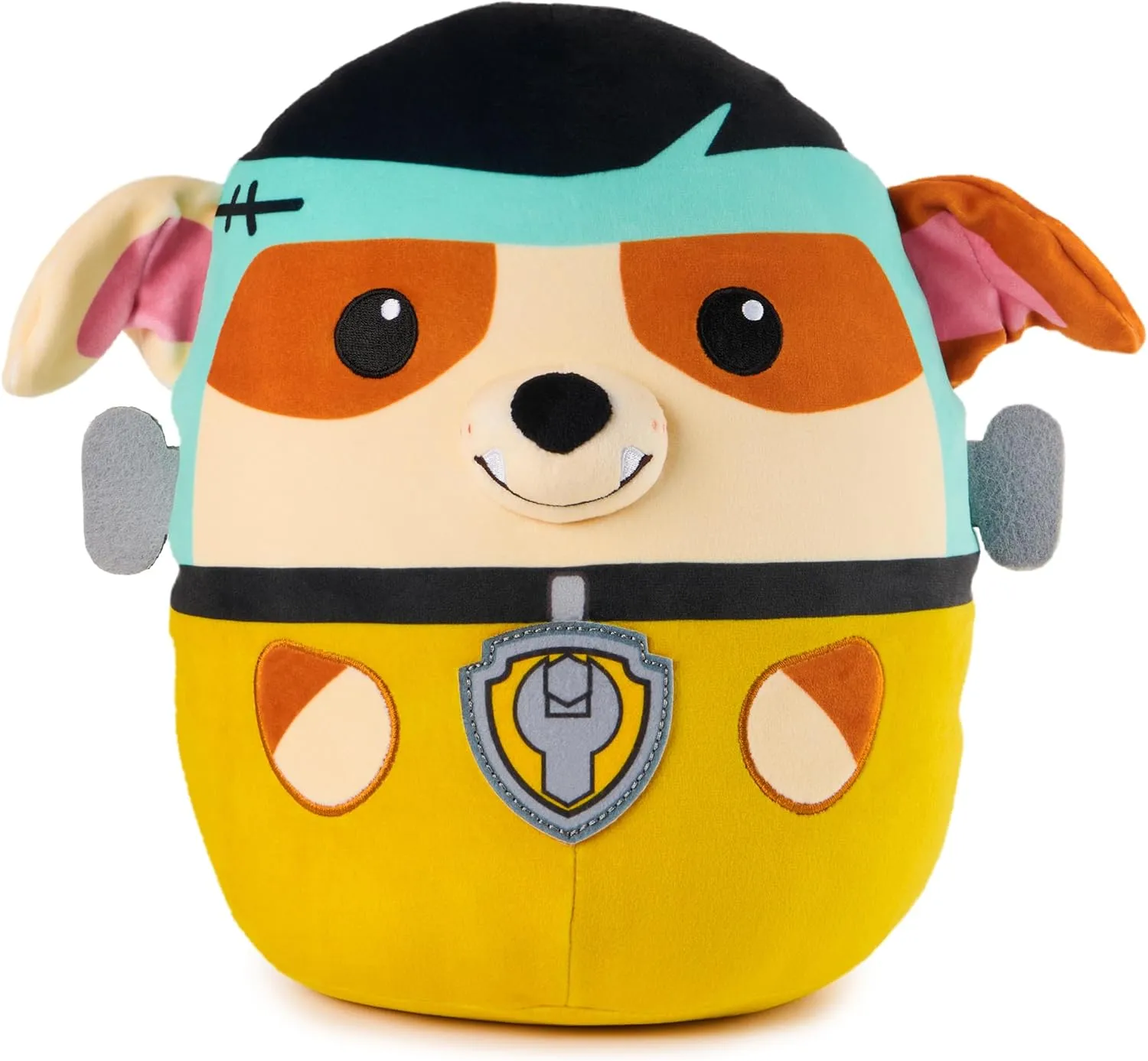 PAW Patrol Franken Rubble Squish Plush, Official Toy from The Hit Cartoon, Special Edition Squishy Stuffed Animal for Ages 1 and Up, 12”