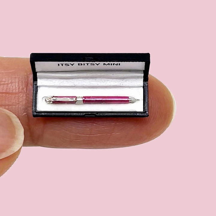 Pen in Black Gift Box - Dollhouse Miniature - 1:12