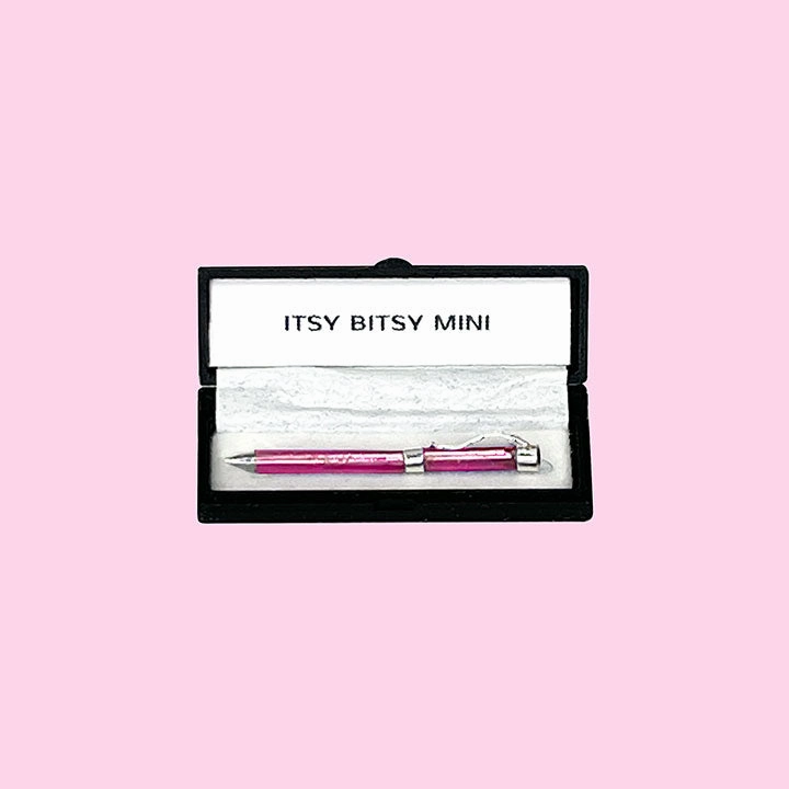 Pen in Black Gift Box - Dollhouse Miniature - 1:12