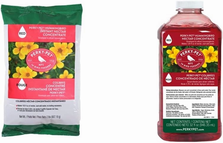 Perky-Pet Hummingbird Nectar Concentrate and Liquid Nectar Bundle - Makes 320 oz