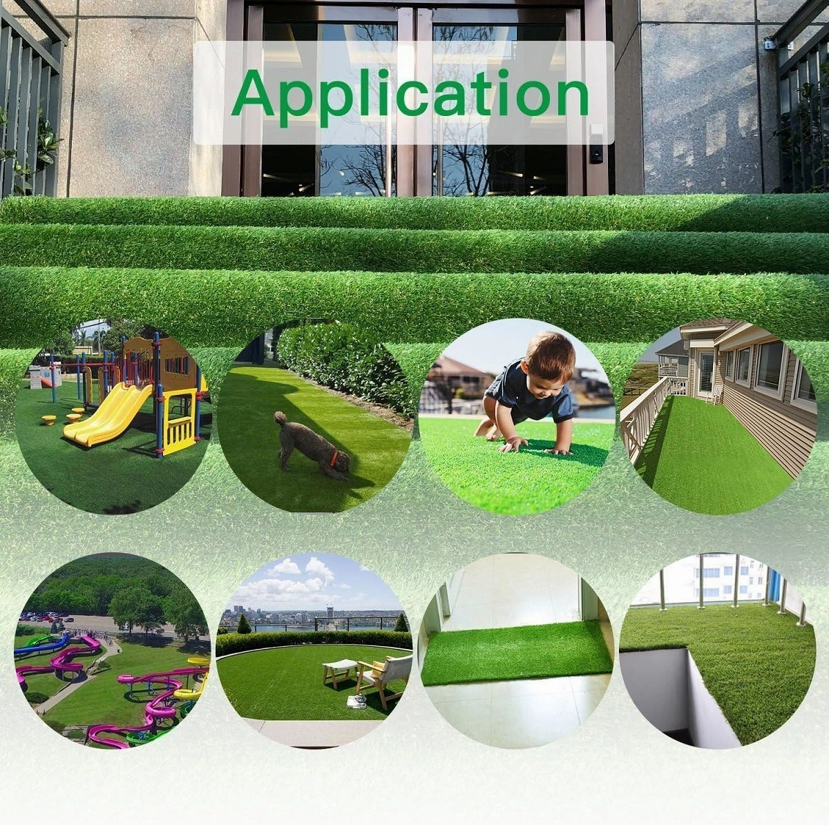 Petgrow Artificial Grass Turf 10FTX20FT(200 Square FT, Realistic Indoor Outdoor Garden Lawn Landscape Patio Synthetic Turf Mat- Thick Fake Faux Grass