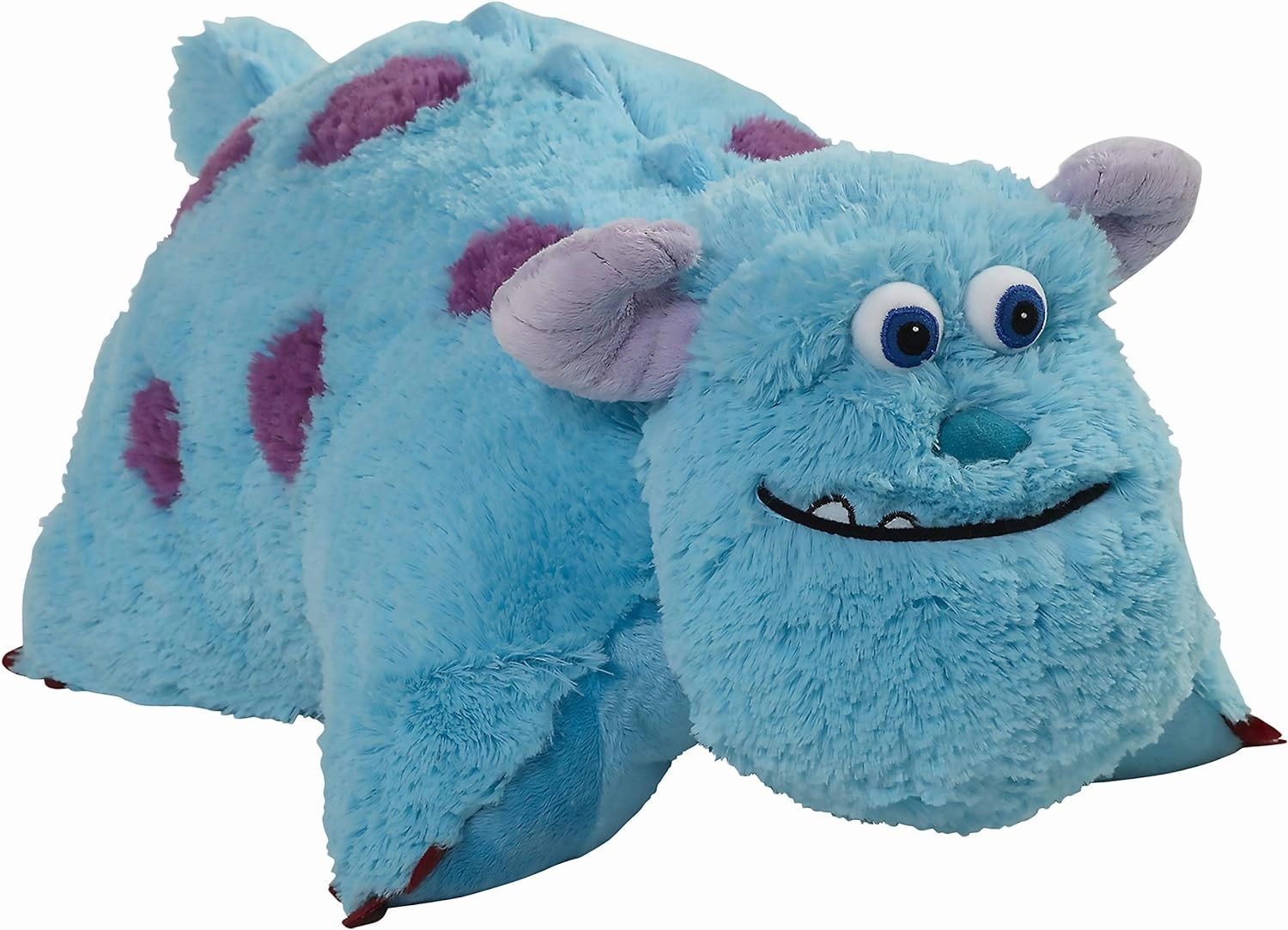 Pillow Pets Monsters Inc 16" Sulley Stuffed Animal, Disney Monsters University Plush Toy, Blue