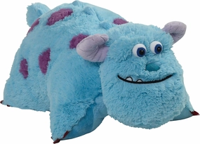 Pillow Pets Monsters Inc 16" Sulley Stuffed Animal, Disney Monsters University Plush Toy, Blue