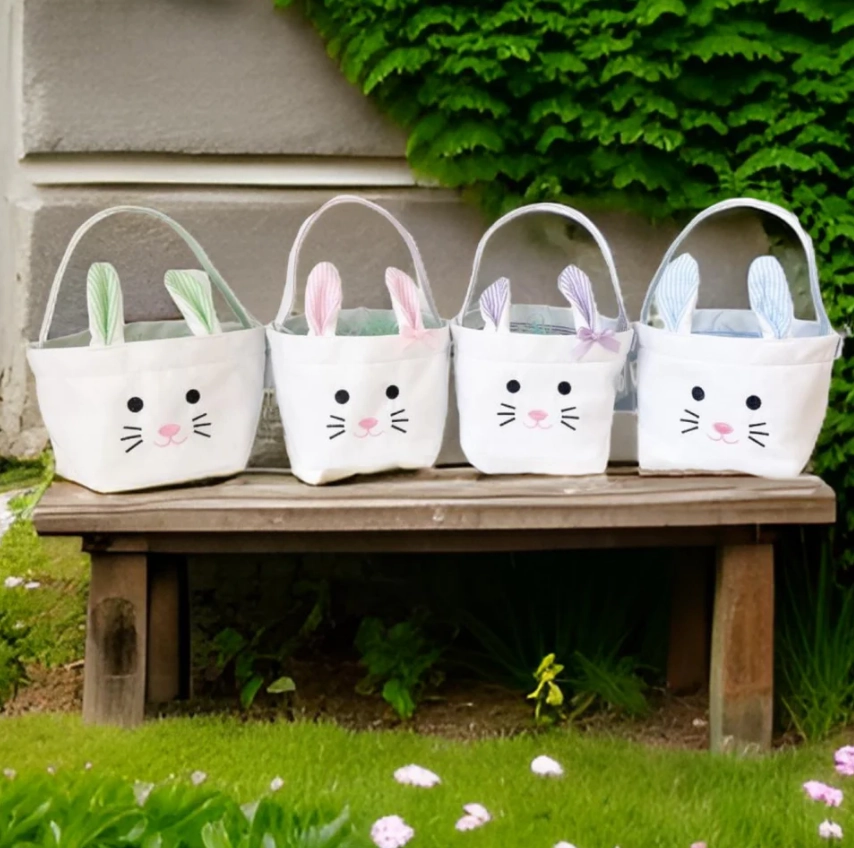 Pink Bitty Bunny Basket