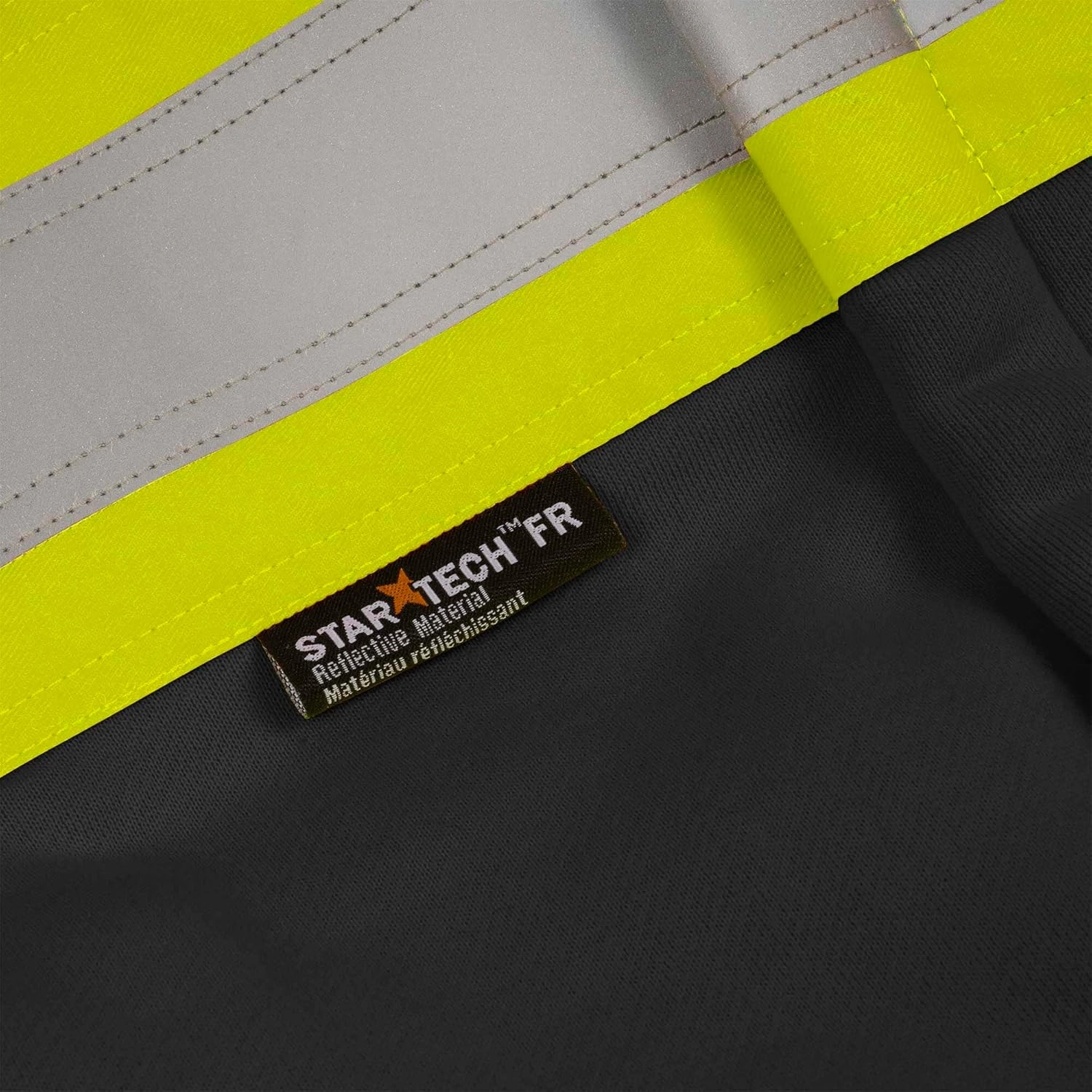 Pioneer Hi Vis Flame Resistant Safety Hoodie for Men and Women - Zip Up Black Cotton Hoodie - Pockets - Detachable Snap Hood