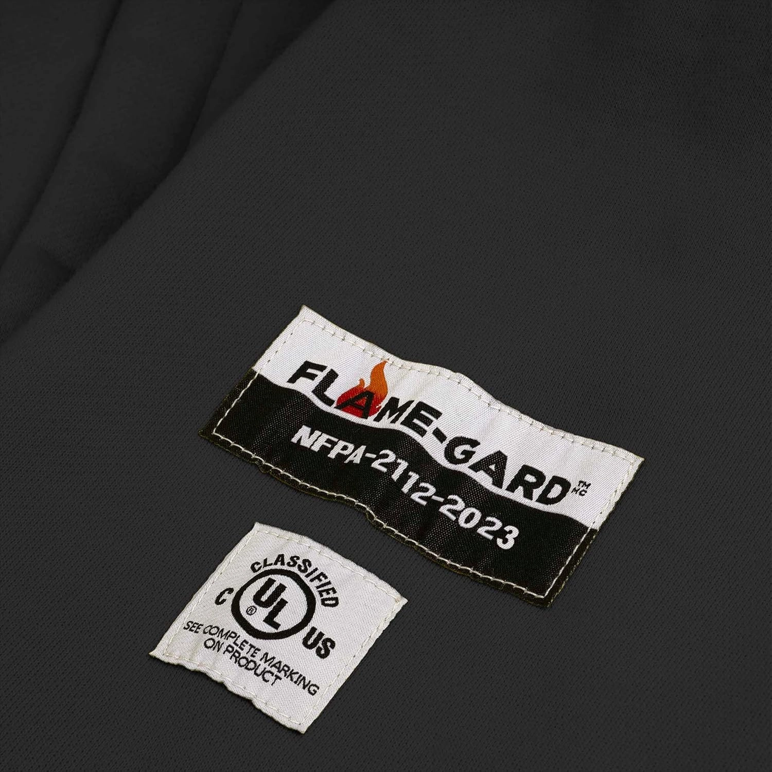 Pioneer Hi Vis Flame Resistant Safety Hoodie for Men and Women - Zip Up Black Cotton Hoodie - Pockets - Detachable Snap Hood