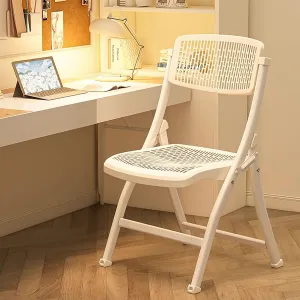 Plastic Stackable Folding Chairs,Stackable Folding Dining Chair Portable Event Chair Comfortable Breathable Mesh Seat Event Chair for Bedroom and Living Room,A,46x54x85cm(18x21x33inch)