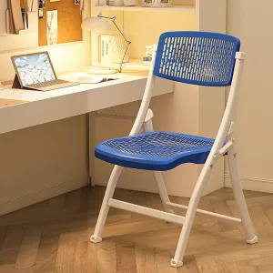 Plastic Stackable Folding Chairs,Stackable Folding Dining Chair Portable Event Chair Comfortable Breathable Mesh Seat Event Chair for Bedroom and Living Room,H,46x54x85cm(18x21x33inch)