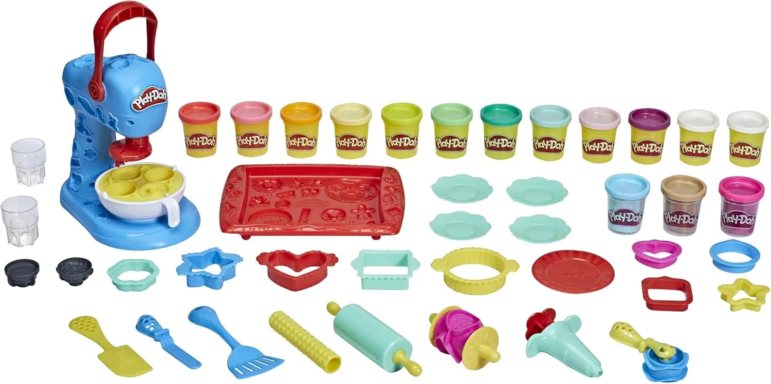 Play-Doh Kitchen Creations Ultimate Cookie Baking Playset with Toy Mixer, 25 Tools, and 15 Cans, Toddler Toys, Non-Toxic (Amazon Exclusive)