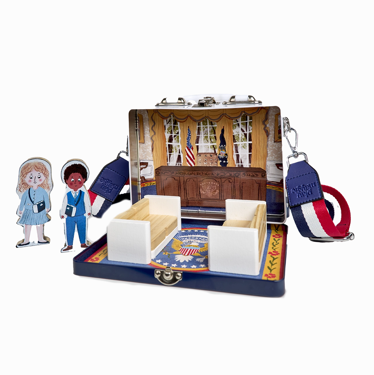 Play Maysie White House Play Case Dollhouse