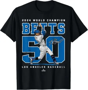 Player Number 2024 World Champion Mookie Betts MLBPA T-Shirt