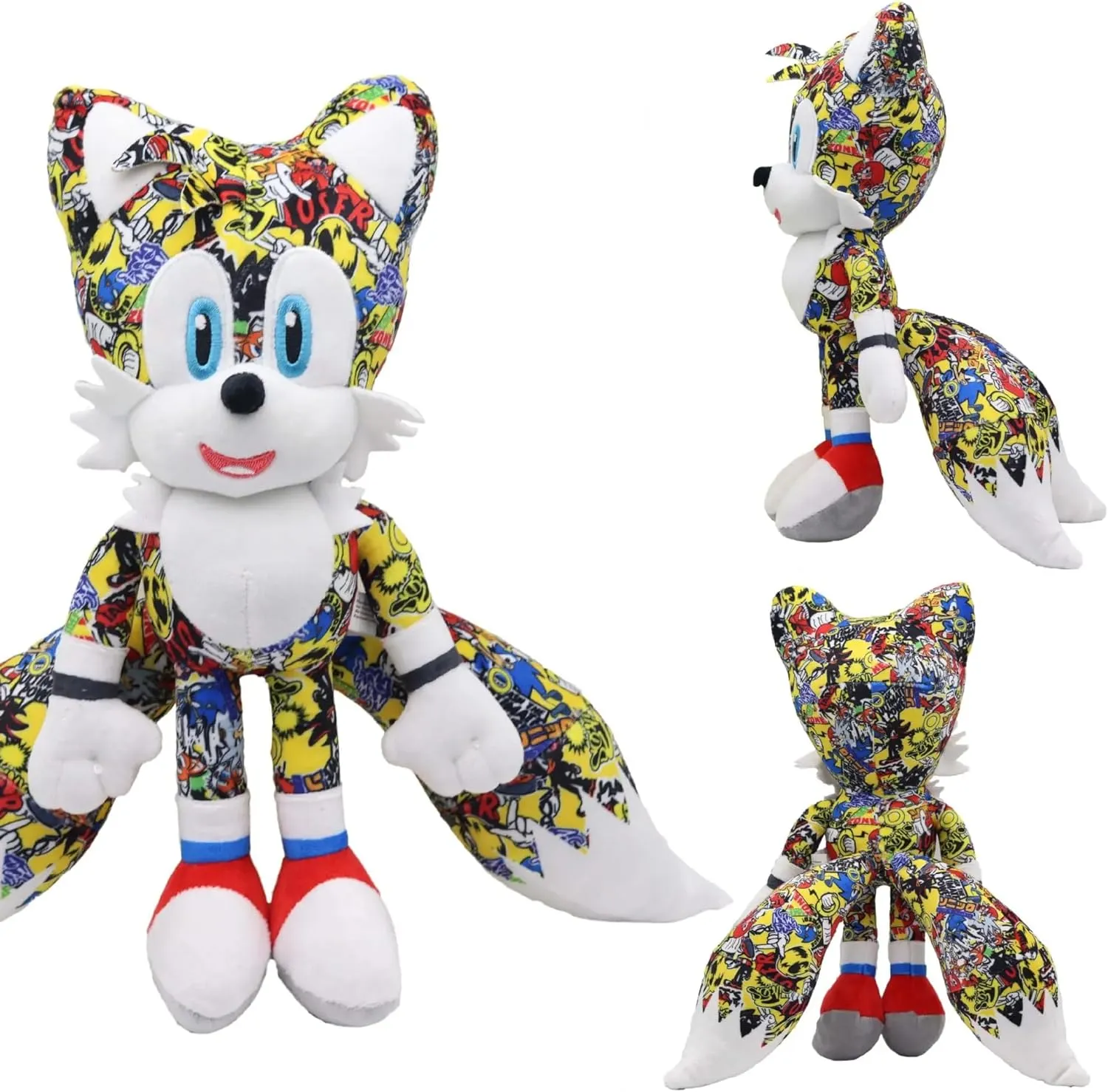 Plush Character Toy – Multicolored Soft Stuffed Doll with Comic-Inspired Design, 11.8 Inch Collectible Plush Pillow Gift for Kids and Fans