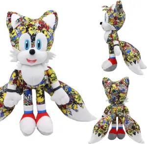 Plush Character Toy – Multicolored Soft Stuffed Doll with Comic-Inspired Design, 11.8 Inch Collectible Plush Pillow Gift for Kids and Fans