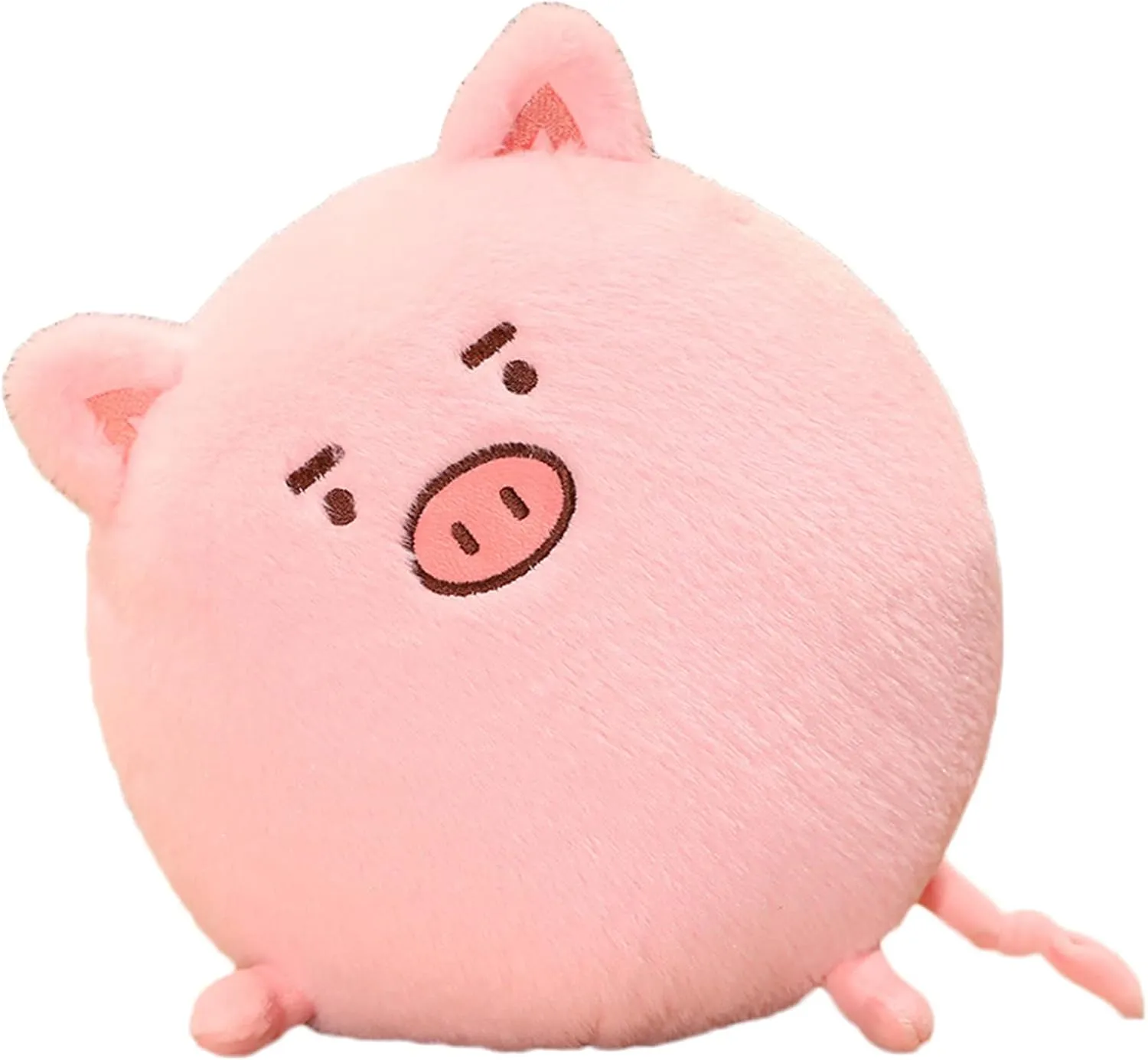 Plush Round Pig Stuffed Animal Piggy Hugging Pillow Piggie Plushies Throw Pillow Round Pink Pig Anime Gift for Kids and Lovers in Birthday,Valentine's Day,Christmas¡­