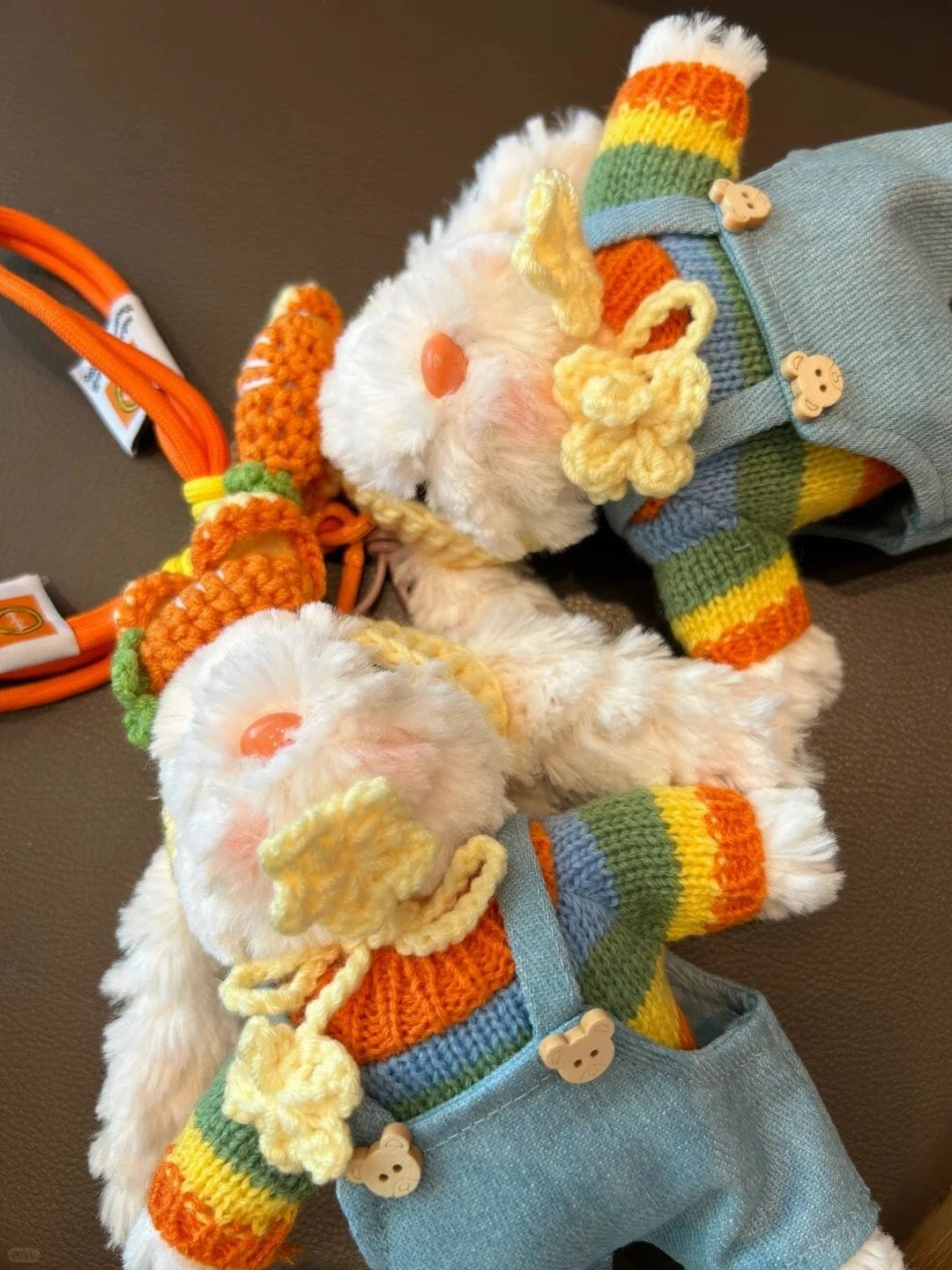 Plush Cute Bunny Keychain Pendant – Soft Rabbit Plush Doll, Cartoon Bag Charm, Perfect Gift for Girlfriend(21031)