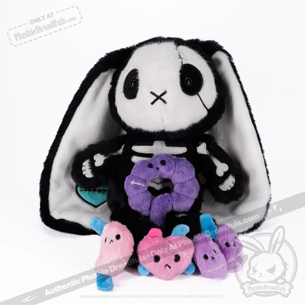 Plushie Dreadfuls - Bone Organ Izer Bunny  - Plush Stuffed Animal