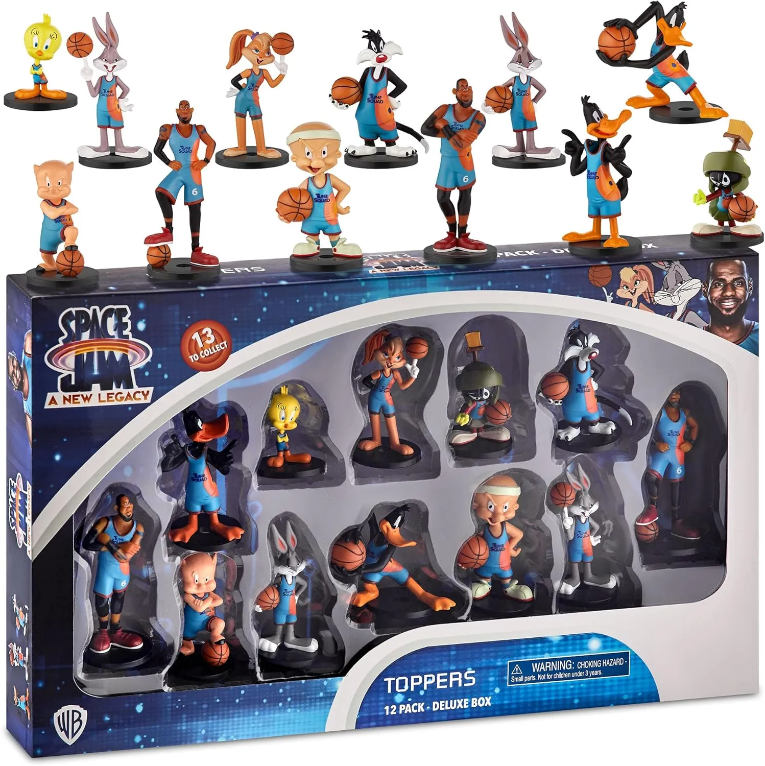 P.M.I. Space Jam Pencil Toppers | Collect All 13 Looney Tunes Toys Figures | Small Toys from Space Jam: A New Legacy | Party Supplies | Made