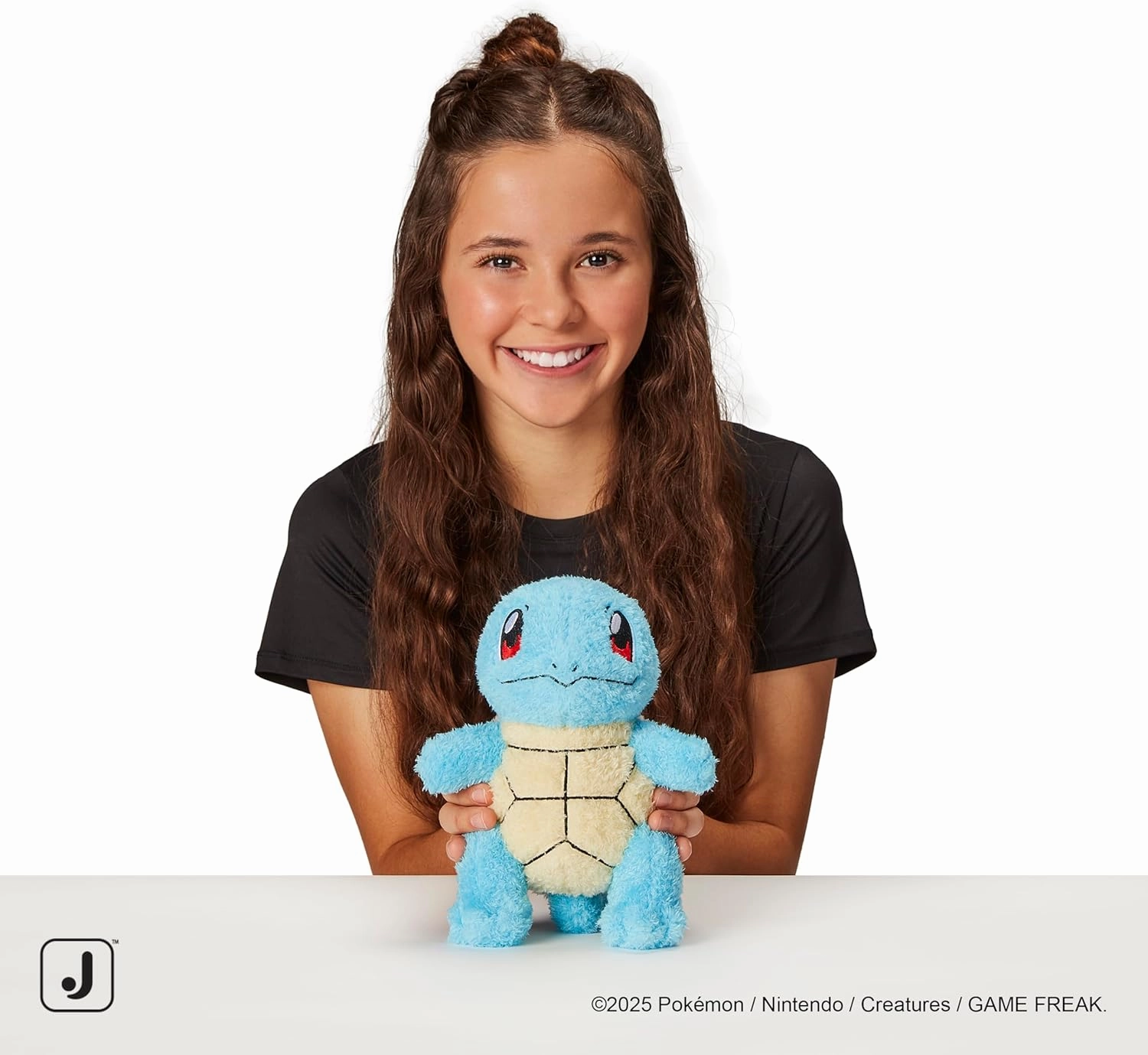 Pokemon Cuddly Squirtle Plush - 8-Inch Soft Shaggy Plush with Authentic Details