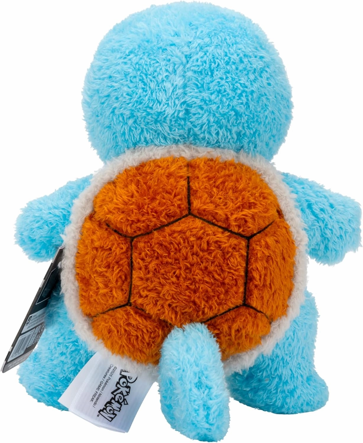 Pokemon Cuddly Squirtle Plush - 8-Inch Soft Shaggy Plush with Authentic Details
