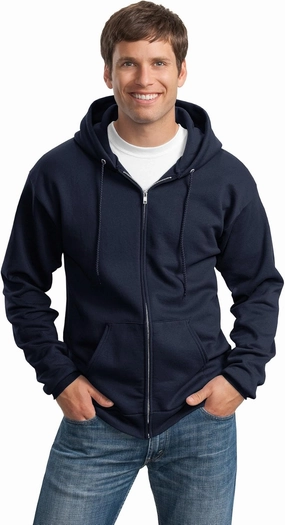 Port & Company Tall Essential Fleece Full-Zip Hooded Sweatshirt. PC90ZHT