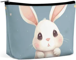 Portable Small Cosmetic Bag Cute Travel Makeup Bag Cartoon Cute Bunny Waterproof Toiletry Bag for Women