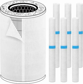 Pre-Filter Compatible with HoMedics Air Purifier Filter Replacement 1461901 for AP-T40 AP-T45 TotalClean Model AP-T40WT AP-T40WTAR AP-T45WT, Fit Part# AP-T40FL, 6-Pack