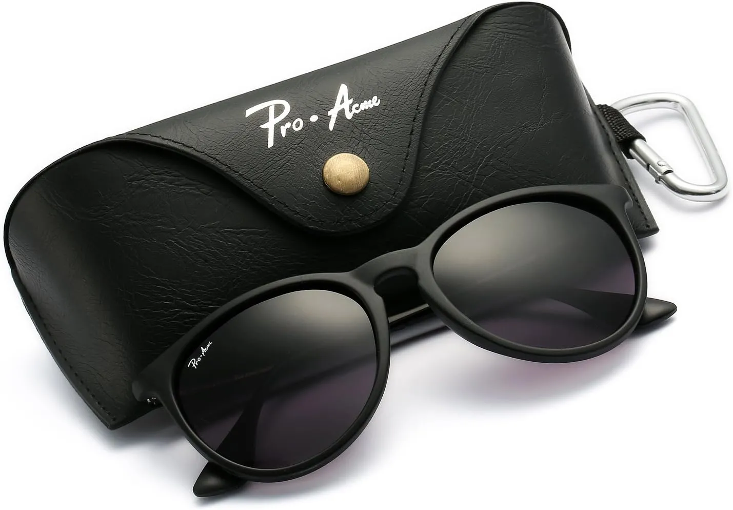 Pro Acme Polarized Sunglasses for Women Men Classic Round 100% UV Protection Lightweight TR90 Unbreakable Frame Sunglasses