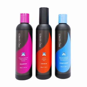 Pro Series Daily Care Shampoo & Conditioner Set | Sulfate-Free, Moisturizing, Anti-Frizz, Color-Safe for Wigs & Hair Systems - 8 Fl Oz each (3-Piece Set - Shampoo   Conditioner   Leave In)