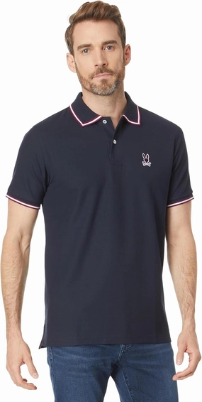 Psycho Bunny Lambert Pique Polo Navy 2XL (US Men's 8)