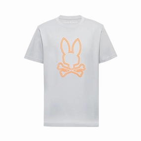 Psycho Bunny Men's Durango Embroidered Graphic Tee - Microchip