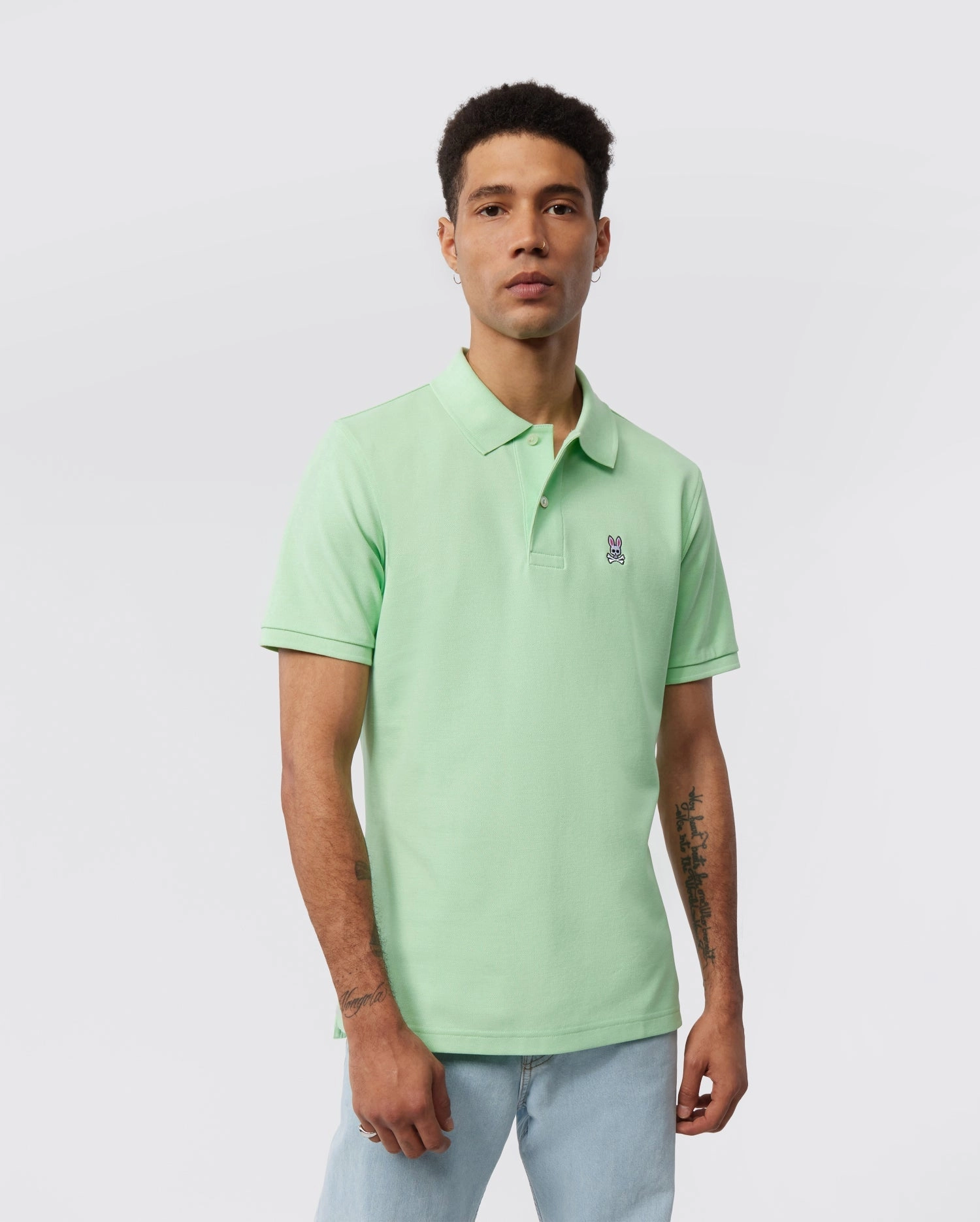 Psycho Bunny Mens Classic Polo - Icy Mint