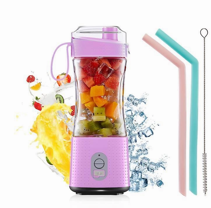Purple Usb Powered Portable Juicer Electric Mini Juice Bottle Usb Blender Zf0979