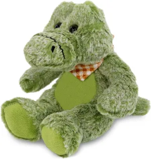 Puzzled DolliBu Plush Alligator Stuffed Animal - Soft Fur Huggable Green Alligator, Adorable Playtime Gator Plush Toy, Cute Wild Life Cuddle Gift for Kids & Adults - 8 Inch