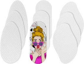 PYD Life 9 Pack Sublimation Glass Foot File Blanks,Reusable Foot Scrubber Dead Skin Remover,Nano Crystal Foot Scrubber Dead Skin Remover with Protective Case,Perfect Gifts for Beauty Enthusiasts