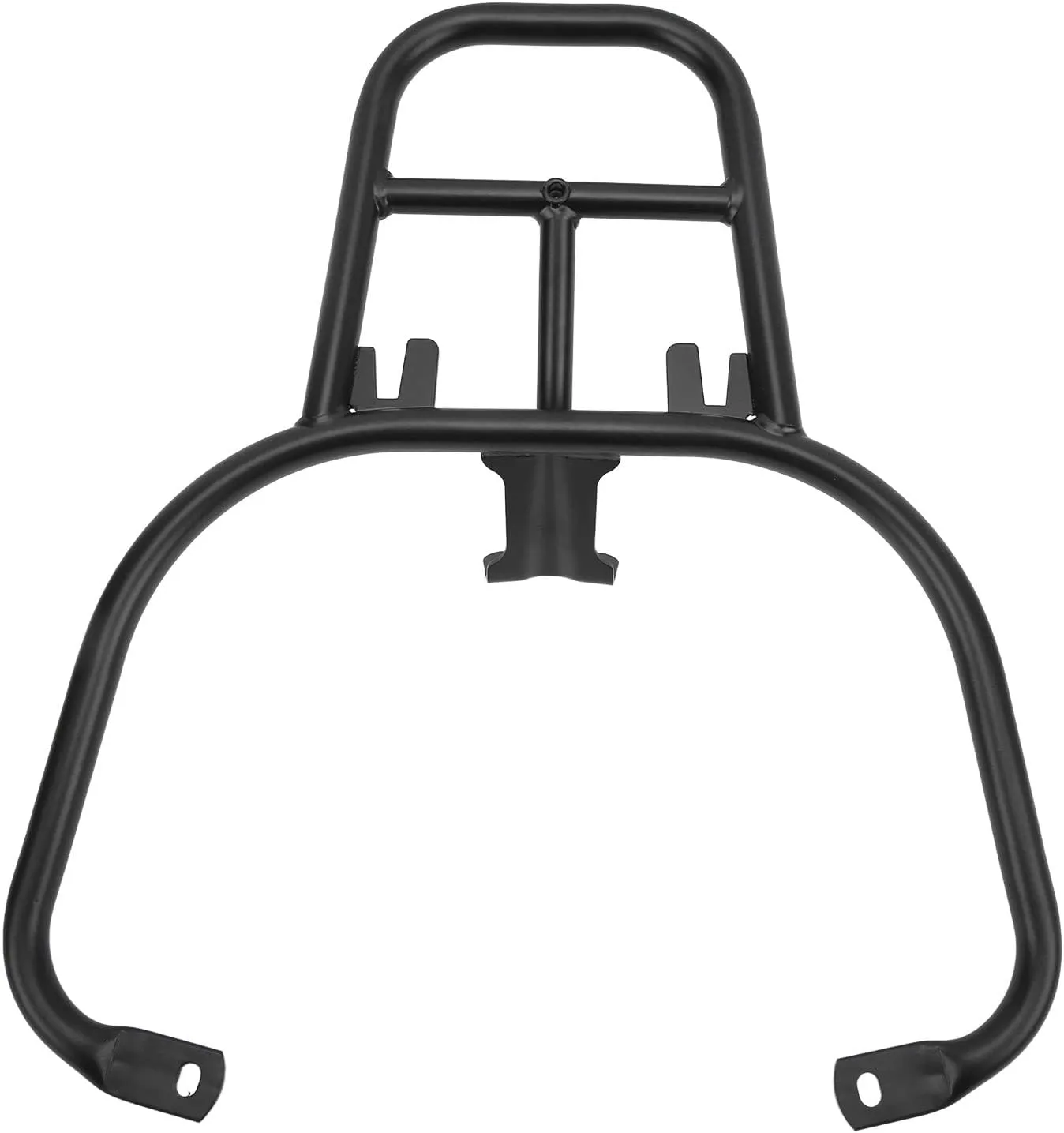 Qiilu Motorcycle Luggage Rack, Motorcycle Rear Handrail Rack Luggage Case Holder Black Replacement for Vespa GTS 300