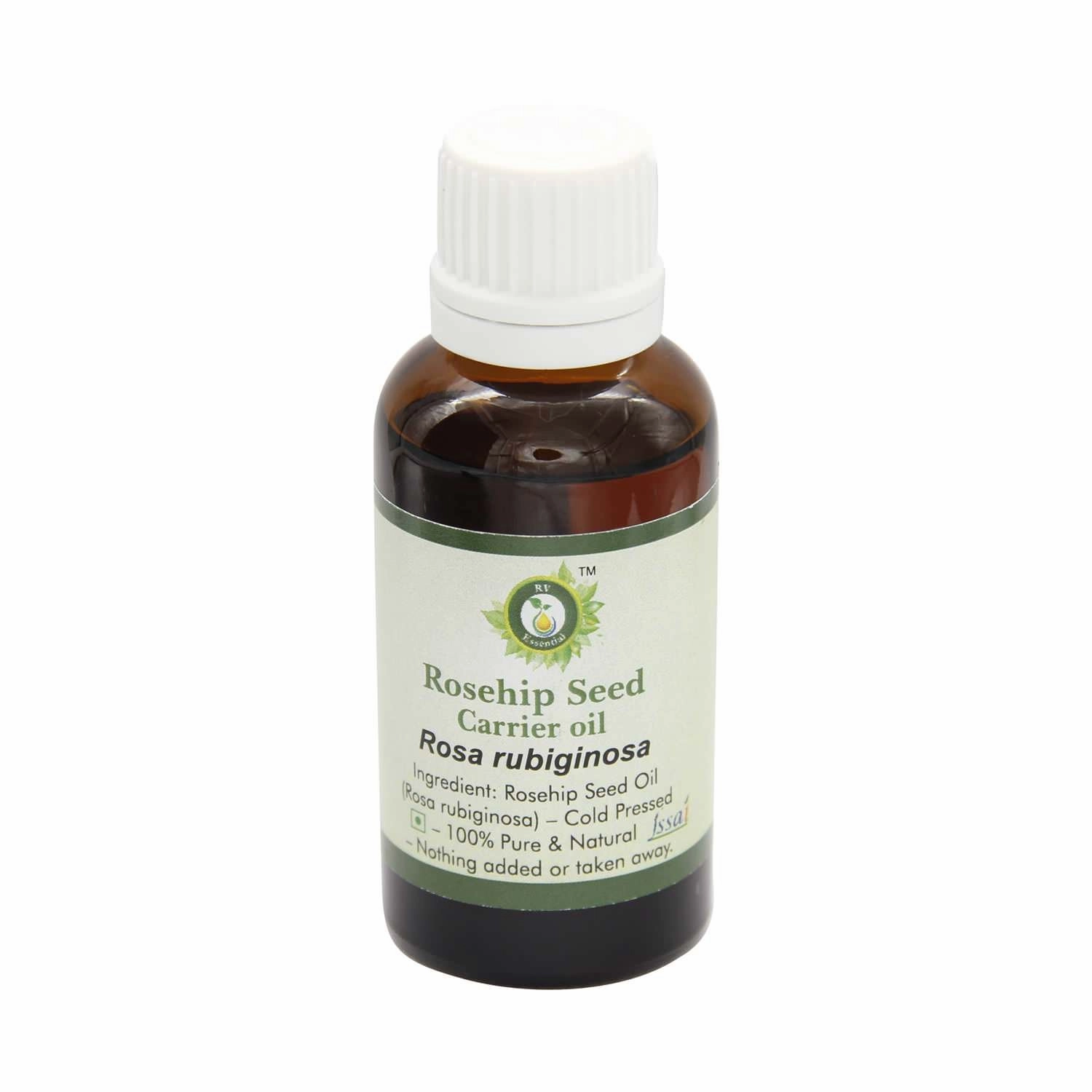 R V Essential Rosehip Seed Oil | Rosa Rubiginosa | for Face, Skin Care, Hair Care, Scalp Massage, Body Massage, Skin Moisturizer | 100% Pure Natural | Cold Pressed | 100ml | 3.38oz