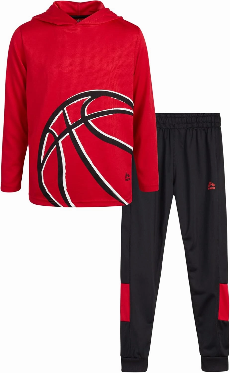 RBX Boys' Jogger Set - 2-Piece Thermal Sports Hoodie and Tricot Joggers (Size: 8-12)